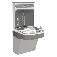 ELKAY Drinking Fountain with Bottle Filler: On-Wall, 8 gph @ 50°F, Stainless Steel, Gray (MPN LZSG8WSLK)