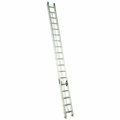 LOUISVILLE LADDER AE4240PG 40 ft Aluminum Extension Ladder, 225 lb Capacity - Lightweight Aluminum Extension Ladders