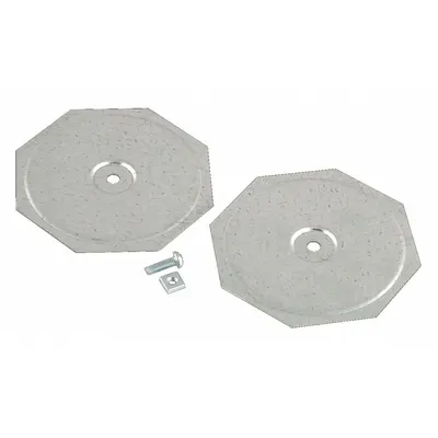 RACO Knockout Seal: Steel, 4 in Conduit Hole Size, Steel, Zinc Electroplated - Electrical Enclosure Hole Seals