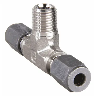 PARKER Ferulok Stainless Steel Compression Tee Fitting - Flareless Bite-Type Stainless Steel Compression Fittings