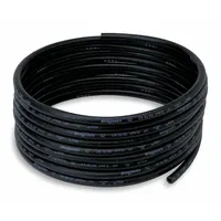 Bulk pressure washer hose with 3/8 in inner diameter, 500 ft length, rated at 3000 psi. Constructed from black nitrile for resistance to abrasion and chemicals. Suitable for high-pressure cleaning in industrial and facility maintenance applications