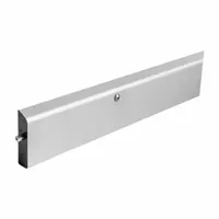 NATIONAL GUARD Automatic Door Bottom: Single Fin Insert, Aluminum, 36 in Lg, 2 1/4 in Wd, Aluminum (MPN 220NA-3)