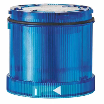 WERMA Tower Light Module: Steady, 115V AC, Blue, 70 mm Overall Dia, 2 5/8 in Overall Ht - Steady Light Modules