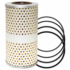 Cartridge oil filter element with cellulose media, 5 9/16 in overall height and 2 7/8 in outside diameter. Includes (2) G147-A furnished gaskets. Used in engine lubrication systems to remove contaminants from oil.