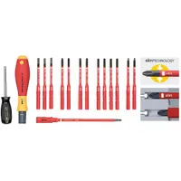 WIHA Torque Screwdriver Set: 4 mm/5.5 mm/6.5 mm Tip Size, 18 in-lb Min Torque, 62 in-lb Max Torque (MPN 28792)