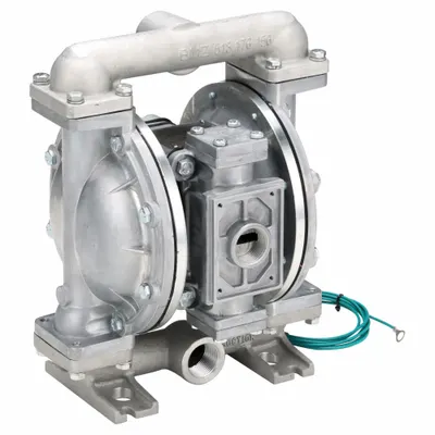 SANDPIPER Double Diaphragm Pump: Aluminum Body, 1 in, NPT, 45 gpm, 231 ft Max. Head - Aluminum Housing Natural Gas-Operated Double Diaphragm Pumps