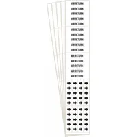 Pipe Marker: Air Return, White, Black, Fits 3/4 in and Smaller Pipe O.D., 3 Pipe Markers, 5 PK (MPN 7009-3C-PK)