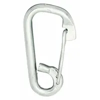 LUCKY LINE PRODUCTS Spring Snap: 1 Snaps, 1,432 lb Working Load Limit, Wire Gate, Stainless Steel (MPN 4GGP8)