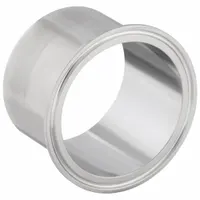Sanitary Fitting Ferrule: Ferrule, 3 in OD Size, Clamp, Polished 316L Stainless Steel, 15 RA / 32 RA (MPN 601-00174, TEG14AM76L3.0-PM)