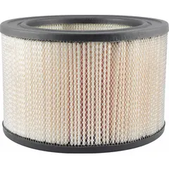 Round cabin air filter with axial seal design and cellulose media. Features flame retardant media for enhanced safety. Filters incoming air for the passenger compartment, trapping dust, pollen, and contaminants. Compatible with Toyota vehicles.