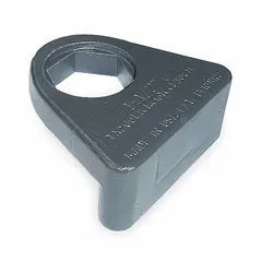 SAE cap nut wrench with a single 1 1/2 in wrench head and 4 in overall length. Electrostatic paint finish. Designed for removing and installing outer cap nuts on dual wheels of commercial trucks.