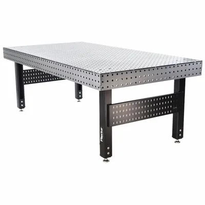 FLEXTUR Welding Table: 35 in Ht, 48 in Dp, 96 in Wd, 6,000 lb Wt Capacity - Adjustable-Height Modular Welding Tables