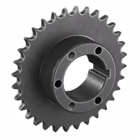 TSUBAKI Sprocket: For 40 Chain, 32 Teeth, 5.101 in Pitch Dia, 5.377 in Outside Dia, Steel (MPN 40P32)