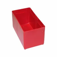 LISTA Drawer Partition: 3 in Overall Ht, For 3 in Drawer Ht, 6 in Overall Lg, Red, PB-8D/12PC