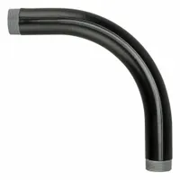 Elbow, 90 Degrees: 2 in Trade Size, Male to Male, 12 in Overall Lg, Steel, PVC Coated (MPN PV2090EL00)