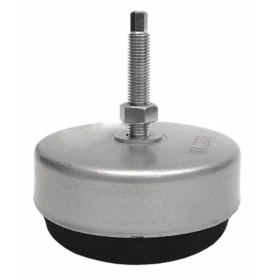 WMI Male-End Leveling Mount: Fixed Stud, M20 Thread Size, 7.5 in, 8,900 lb Capacity - Vibration-Damping Male Leveling Mounts