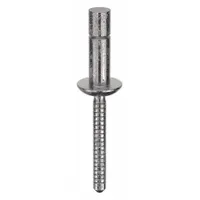 Blind Rivet,2.027 in L,0.25 in dia,PK10: Inch, 2 1/32 in Overall Lg, 9/16 in Body Lg, Dome, 10 PK (MPN MGLP-U8-7-PKT)