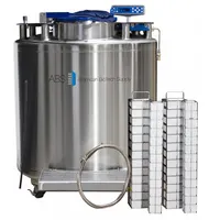 AMERICAN BIOTECH SUPPLY Cryogenic Storage System: 698 L Capacity, 45 in Overall Dia, Stainless Steel (MPN KVP-2 CS)
