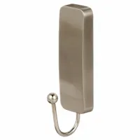COMMAND Hook: 2 3/4 lb Wt Capacity, 1 Points per Hook, Nickel, 3 11/16 in Overall Ht (MPN 17034BN-ES)