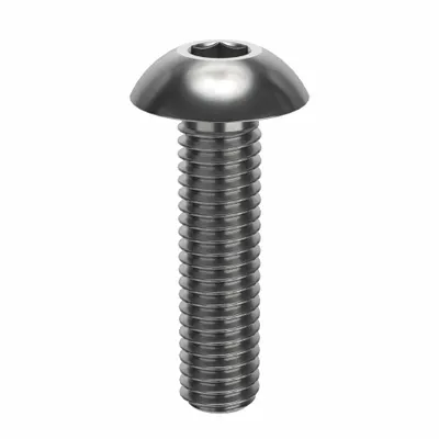 FOREVERBOLT Socket Head Cap Screw: #10-32 Thread Size, 3/4 in Lg, Button, NL-19, Stainless Steel - Button Head Socket Cap Screws