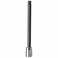 SK PROFESSIONAL TOOLS Socket Bit: 3/8 in Drive Size, Ball Hex Tip, 4 mm Tip Size, 7 in Overall Lg (MPN 45964)