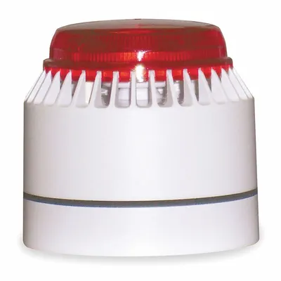 FEDERAL SIGNAL LP7-18-30R Xenon Horn Strobe, 18-28V DC, Wall Mount - Horn Alarms with Strobe Light