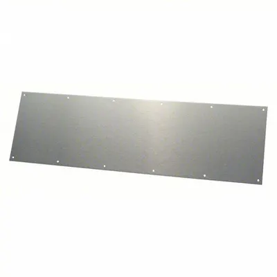TRIMCO Standard Door Kick Plate, 8 in Ht, Stainless Steel - Standard Door Kick Plates