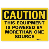 Caution Sign: Reflective Sheeting, Adhesive Sign Mounting, 7 in x 10 in Nominal Sign Size (MPN U1-1089-RD_10X7)