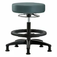 Stool: Vinyl, Ht Range 19 3/4 in to 27 3/4 in, 17 in Seat Wd, 17 in Seat Dp, 5 Glides, 0 Casters (MPN BR-VMBSO-RG-BF-RG-8546)