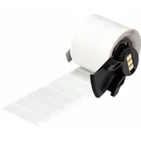 Pre-Cut Label Stock Roll: 1/2 in x 1 1/2 in, 1 1/2 in x 1/2 in, Polyester, Gray, 500 Labels per Roll (MPN M6-29-428)