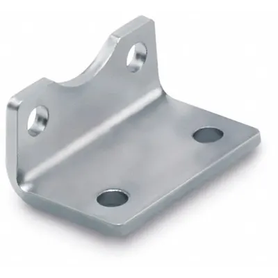 SPEEDAIRE Foot Bracket: Foot Mount Type, Fits 32 mm Bore Dia, 48 mm Overall Lg, Steel - Foot Mounting Brackets