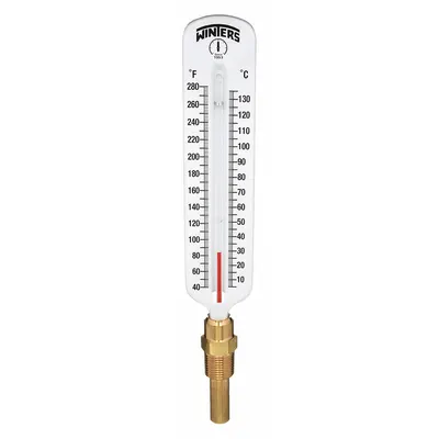 WINTERS TSW172LF Lead-Free Fixed-Angle Thermometer with Thermowell