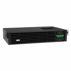 Online double-conversion UPS with 1 kVA power rating. Provides continuous, regulated AC power for sensitive equipment. Supports output voltages of 100, 110, 115, 120, and 127 V. Single-phase input with 5-15P plug. Suitable for protecting servers, network devices, and industrial controls from power disturbances.