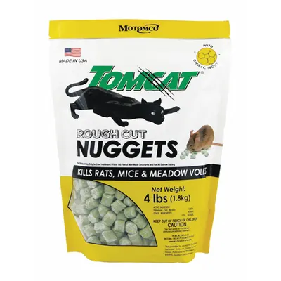 TOMCAT Rodenticide: Bag, 4 lb Container Size, Diphacinone, Pellets - Rodenticides