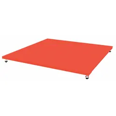 This floor platform without indicator has a 48 in x 48 in steel platform and a 10,000 lb capacity with 2 lb readability. It supports weighing in kilograms and includes an indicator cable connection port for use with external indicators. Suitable for heavy-duty weighing in industrial environments such as warehouses and manufacturing facilities.