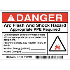 Permanent Adhesive Label: Vinyl, Adhesive Sign Mounting, 3 1/2 in x 5 in Nominal Sign Size, 5 PK (MPN 121138). Key specifications — Sign Mounting Style: Adhesive; Retroreflective Grade: Not Retroreflective; Glow In The Dark: No.