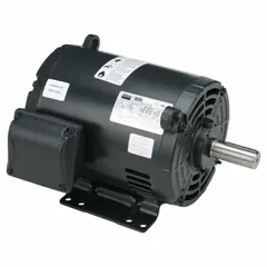 Open drip proof (ODP) enclosure. 5 hp, 3520 RPM, 230/460V AC, 3-phase, 60 Hz. Full load current 11.9/5.96 A. Rigid base mount. Suitable for industrial applications such as pumps, fans, conveyors, and compressors requiring continuous operation.