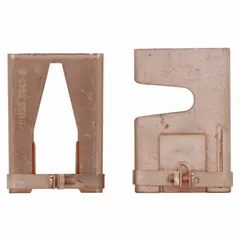 Fuse reducer for Class R cylindrical fuses, designed for use with fuse clips rated 400 A. Accepts fuses with a minimum size of 0 A, enabling the installation of smaller-rated fuses in larger clips. Commonly used in industrial panels and motor control centers to adapt existing fuse blocks.