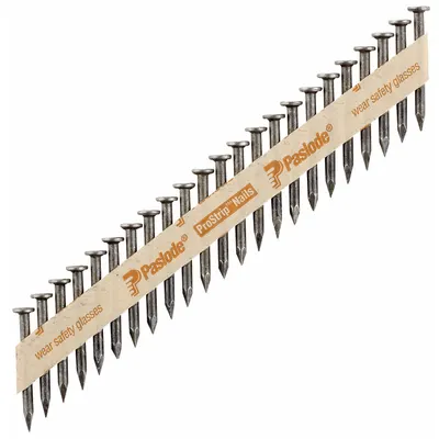 PASLODE Metal Connector Nails,1 1/2" L,Plain: Connector Nails, Flat, Smooth, Steel - Collated Metal Connector Nails