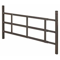 This fixed-installation window security bar from PRIME-LINE is made of carbon steel with a black finish. It features 3 bars, a height of 15 1/4 inches, and an adjustable width range of 23 1/2 to 38 inches. Designed for mounting inside or outside, it provides a physical barrier for windows in residential or light commercial settings.