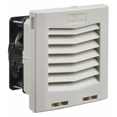 NVENT HOFFMAN Axial Fan: 35 cfm Airflow @ 0.000 in SP, 6 1/8 in Ht, 4 in Dp, Terminals - Wet-Location Square Axial Fans