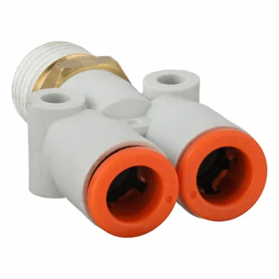 SMC KQ2U09-35AS Polybutylene & Brass Tube Fitting, White - Polybutylene & Brass Tube Fittings