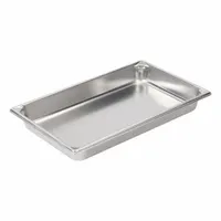 VOLLRATH Steam Table Pan: Full Size, Rectangular, 22 ga Gauge, 8.3 qt Capacity, NSF Certified (MPN 30022)