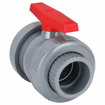 OEM PVC Ball Valve, 4 in, Straight, Socket x FNPT, Std Port - PVC Ball Valves