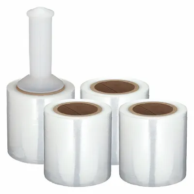 OEM APPROVED VENDOR Reusable Handle Stretch Wrap, Clear, 5 in x 700 ft, 4 Pack