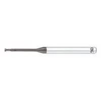 OSG Corner Radius End Mill: Carbide, WXS Coated, 2 Flute, 2 mm Mill Dia, 1.6 mm LOC, 0.1 mm Rad (MPN 3102001)