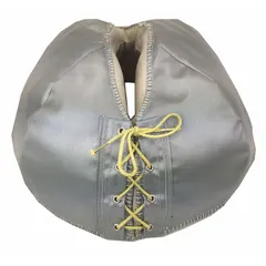 This insulation top mantle is constructed from glass fabric with a lace closure, designed for use with Series EMS mantles. It has a maximum temperature rating of 400°C and requires a separate controller (not included). Suitable for laboratory heating applications to help maintain temperature uniformity and contain spills.