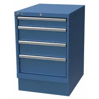 LISTA Modular Workbench Cabinet: Cabinet, Steel, 22 3/16 in Overall Wd, 28 1/2 in Overall Dp, Blue (MPN XSMP0600-0402BB)