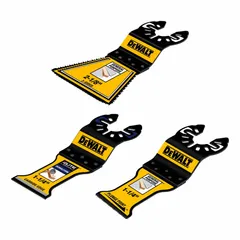 This set includes three semi-circular blades with a universal open-back connection compatible with OIS-mounted oscillating tools. Designed for cutting and sanding in confined spaces, the blades suit plunge cuts, flush cuts, and detail work in wood, drywall, and plastics.