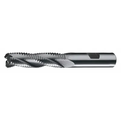 CLEVELAND Roughing End Mill: Cobalt, 8 Flute, Coarse Pitch, 2" Mill Dia, 2" LOC - General Purpose Cobalt Roughing End Mills